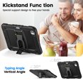 thumbnail image 5 of for iPad Pro 11 Inch (M4 2024/M5 2025) Case, 3in1 Heavy Duty Shockproof Tablet Case with Stand, Shoulder Strap, Black, 5 of 7