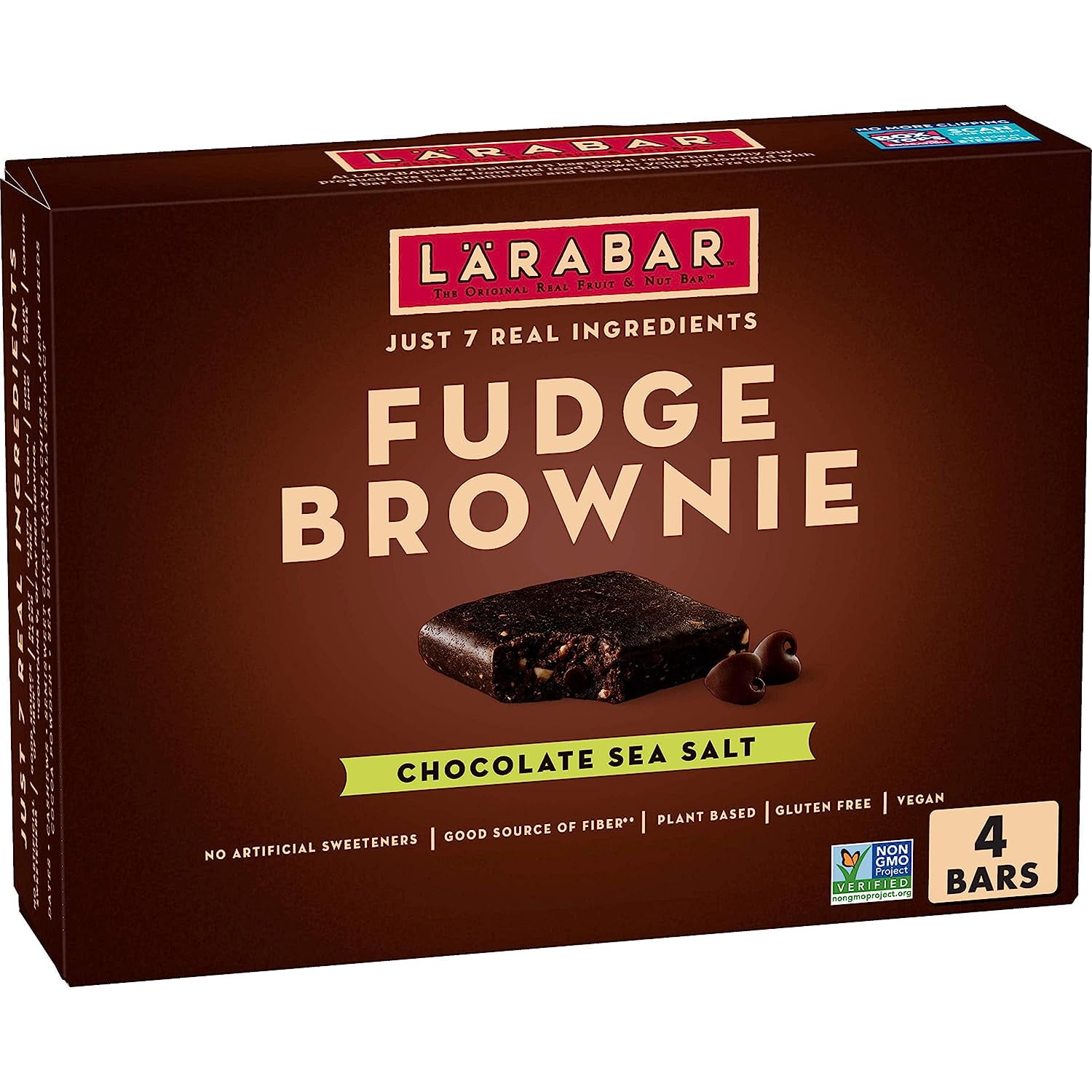 Larabar Fudge Brownie Gluten Free, Plant Based, Good Fiber