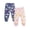 B, variant on 2-Pack Unisex Toddler Baby Jogger Pants with Elastic Cuffs 100% Cotton Bottoms For Baby Boys & Girls Size 0-24M