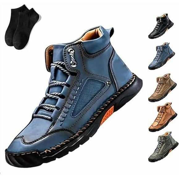 Mens Boots, Men's Handmade Leather Hiking Boots, Comfortable Waterproof Footwear for Men