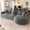 Gray, variant on EUROCO 107" Longer Curved Sectional Sofa Couch for Living Room, Chenille Combination Modular Sofa with 3 Pillows and Wood Frame,Modern Upholstered 3 Seater Couches for Home Office