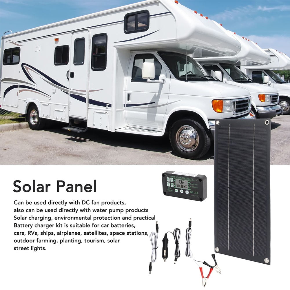 600W Solar Panel Kit 18V Battery 100A Mppt Charger Controller For Car Rv Caravan