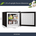 thumbnail image 3 of Mini Upright Freezer Compact Refrigerators - 1.2 Cu.ft Small stand up Freezer with Reversible Door for Home Office (Black), 3 of 6