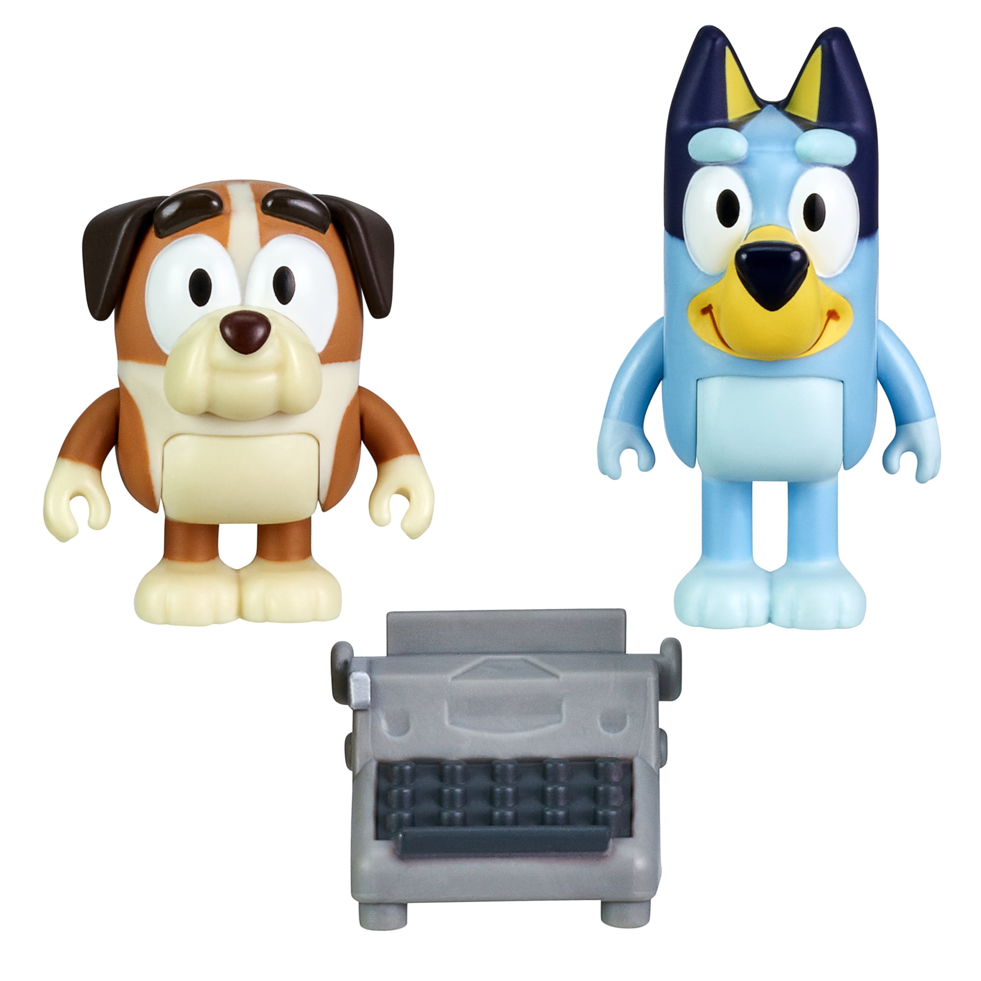 Bluey, School Friends Winton & Bluey, 2-Pack, 2.5 inch Figures with Accessories, Preschool, Ages 3+