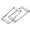 Silver, variant on 2* 92mm x 46mm Iron Guitar Humbucker Pickup Mounting Ring Flat