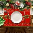 thumbnail image 4 of UYUH Waterproof Christmas Placemats for Dining Table 32 x 21 cm Festive Holiday Table Mats with Snowflake Design, Washable & Non-Slip for Winter, Xmas, New Year Decor, 4 of 4