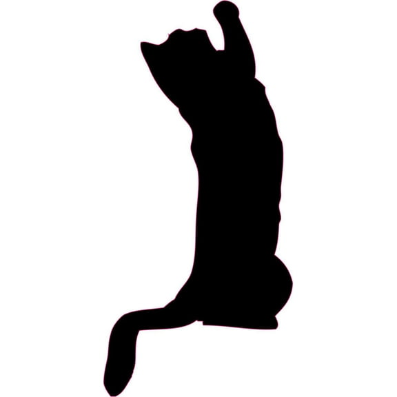 2.5in x 5in Black Cat Car Decals Silhouette Bumper Sticker Stickers Decal