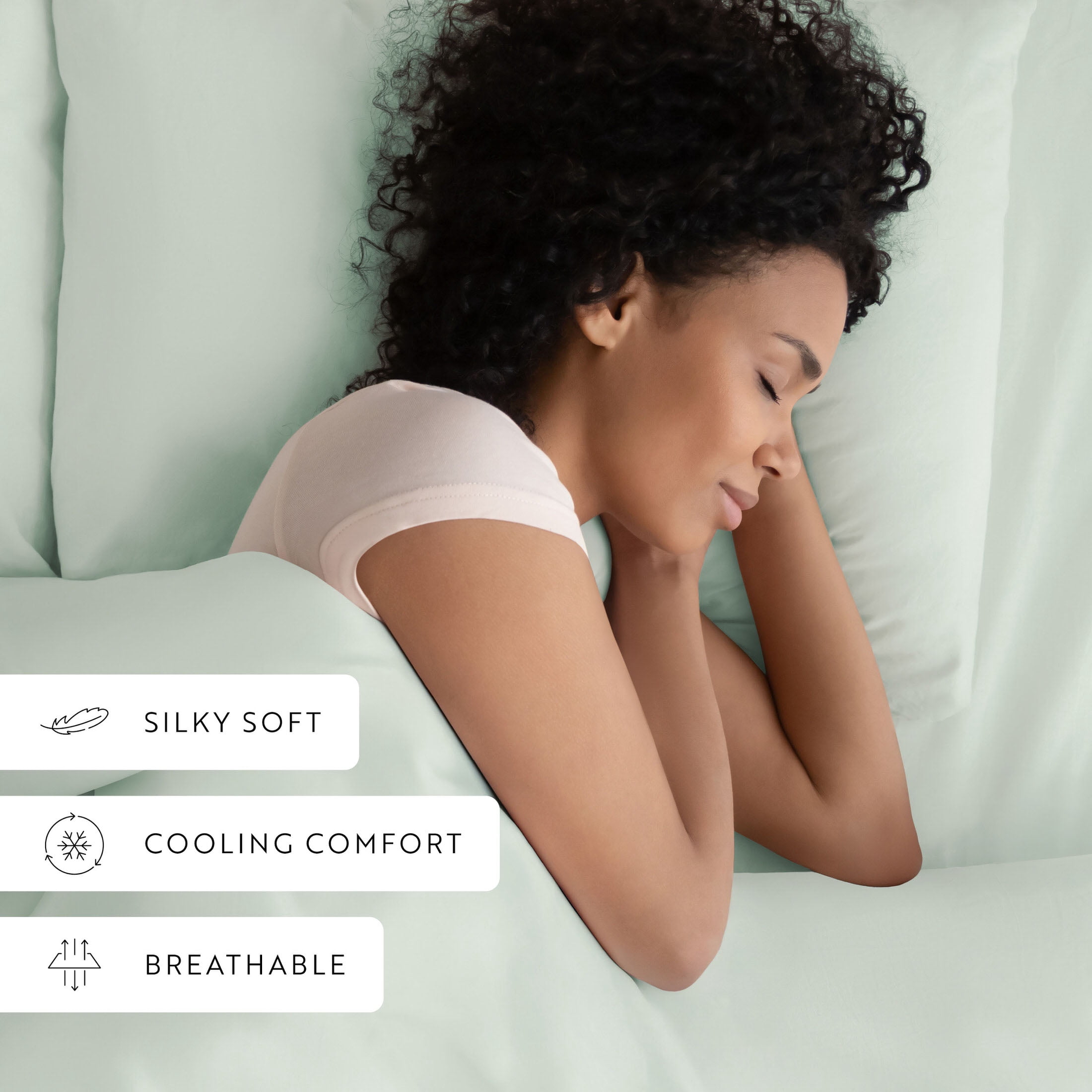 Luxury Cooling 100% Rayon From Bamboo Silky Soft Bed Sheets Set Aqua Queen Size Bedding by Comfort Canopy