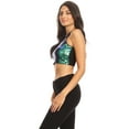 thumbnail image 2 of Summer Womens Sparkle Stripe Front Sequin Slim Fit Cropped Vest Tank Tops, 2 of 5