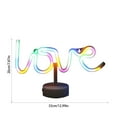thumbnail image 3 of Cinvoph Valentine's Day Love LED Neon Light Battery Powered Decorative Night Light Tabletop Decor for Bedroom Living Room Wedding Party Anniversary 13"x8", 3 of 5
