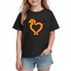 thumbnail image 3 of TaTaai School Season Cute Print Short Sleeve T-Shirt, Valentine's Day Casual Top, Unisex All Season Graphic Tee Gift, 3 of 8