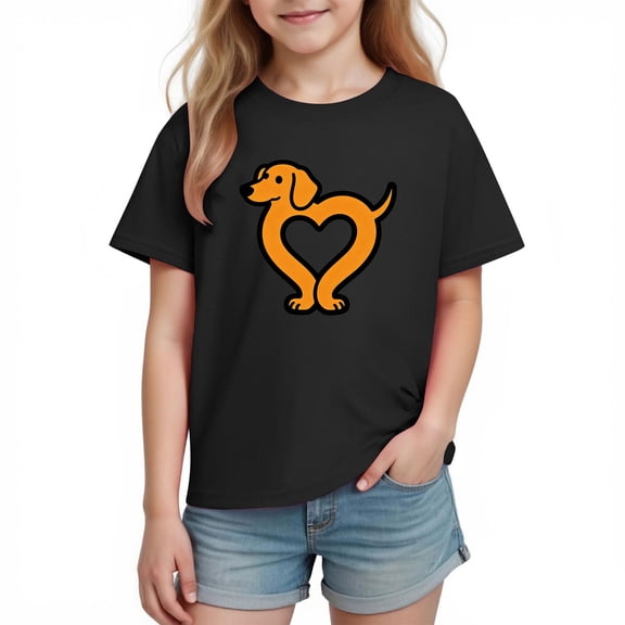 breaise Girls Boys Summer Short Sleeve Tees Valentine's Day Cute Graphic Shirts Loose Fit Short Sleeve Crew Neck Tops Kids Funny Tshirts