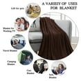 thumbnail image 2 of Howarmer Large Coffee Fleece Throw Blankets, Queen Size Soft Fuzzy Blanket for Women Men and s, All Season Lightweight Microfiber Fluffy Blanket, 90 x 90 inch, 2 of 7