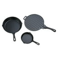 thumbnail image 6 of Ozark Trail 4-Piece Pre-Seasoned Cast Iron Skillet and Griddle Set, 6 of 11