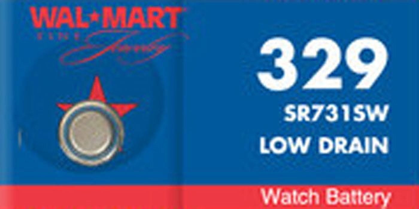 Wal-Mart Mercury-Free Silver Oxide 329 Watch Battery