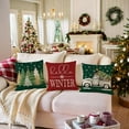 thumbnail image 5 of Christmas Pillowcases 18x18 Set of 4 Cute Xmas Tree  Pillow Cases Linen Cushion Cover Christmas Decorations for Home Bed Couch, 5 of 7