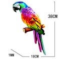 thumbnail image 7 of deevoka Artificial Parrots Figurines Sculpture Pendant Hanging Miniature Photo Props DIY A, 7 of 7