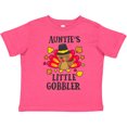 thumbnail image 3 of Inktastic Auntie's Little Gobbler with Turkey and Leaves Boys or Girls Toddler T-Shirt, 3 of 5