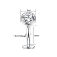 thumbnail image 4 of 14G Titanium Floating Belly Button Rings for Women Flat Back Belly Rings 10mm Belly Piercing Jewelry, 4 of 5