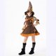 thumbnail image 4 of J-yuefang - Vestido de Halloween de Robin Hood para mujer y niña, con tirantes de encaje a cuadros, pajarita y bloques de color caramelo, 4 of 5