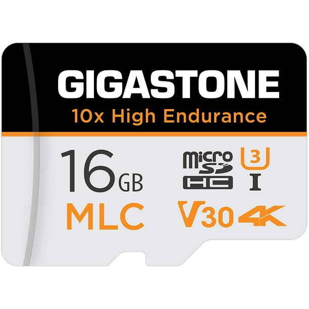 Gigastone 16gb Mlc Micro Sd Card 10x High Endurance 4k Video Recording Security Cam Dash Cam Surveillance Compatible 90mb S U3 C10 Walmart Com