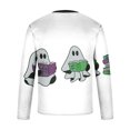 thumbnail image 4 of Styesk Chemises pour Hommes Col Rond Manches Longues Décontracté T-Shirt Imprimé Dégradé, 4 of 5