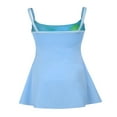 thumbnail image 4 of Robe Mini à Bretelles pour Femmes Couleur Contrastée Dos Creux Robe Ligne A Chic Tenue de Soirée Clubwear, 4 of 10