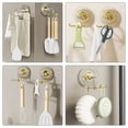 thumbnail image 5 of MLINS 2Pcs Kitchen Utensil Hooks 360° Rotating Drilling Free Utensil Hanger Suction Hooks, 5 of 8