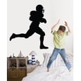 thumbnail image 2 of Wallhogs Football Ball Carrier III Silhouette Cutout Wall Decal, 2 of 2