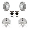 thumbnail image 1 of Transit Auto Front Disc Brake Caliper Coated Rotors and Semi-Metallic Pads Kit for Car BMW 528i xDrive Without Performance Brakes with 330mm Diameter Rotor KCG-100679P, 1 of 11