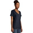 thumbnail image 2 of Hanes V-Neck T-Shirt Women's Garment Dyed Short Sleeve Tee Ringspun Cotton, 2 of 6