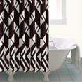 thumbnail image 4 of Abstract Shower Curtain, Vintage Floral Waterproof Bathroom Decor 72x72 Inch Polyester Fabric with 12 Hooks, 4 of 5