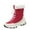 Red, variant on Puntoco Women'S Winter Boots Clearance,Winter Plus Cotton Thick Cotton Boots Thick-Soled Sponge Cake Middle Tube Snow Boots Pink