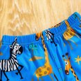 thumbnail image 4 of Toddler Summer Outfits Baby Boy Cartoon Print Short Sleeve Tee Top and Shorts Set Casual Cute Clothing Sets, 4 of 6