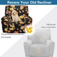 thumbnail image 4 of Kuiaobaty Pumpkin Maple Leaf Recliner Couch Cover Fall Dustproof Reclining Sofa Slipcover Nonslip Reclining Slipcover Durable Recliner Chair Cover Large with Elastic Bottom for Pets, 4 of 8