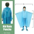 thumbnail image 4 of Ponchos Family Pack, Rain Poncho for Adults and Kids (5 Pack 4 Colors) Disposable or Reusable Emergency Ponchos Rain Ponchos with Drawstring Hood, 4 of 7