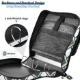 thumbnail image 4 of FORMRS Zipper Binder with Shoulder Strap 2-inch Ring 500 Sheet Capacity File Bag, Gold Geometric Pattern, 4 of 5