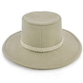 thumbnail image 5 of Walrus Boatsman Charter Tan Outback Hat – Wide Brim Canvas Safari Hat for Men – Sun Protection Hat with Braided Band – UV Shield Outdoor Adventure Hat H7012, 5 of 6