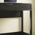 thumbnail image 3 of Walker Edison Transitional Reeded Writing Desk with Drawer, Black, 3 of 19