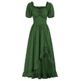 thumbnail image 1 of Vestidos Off Shoulder para Mujeres Vestido Campesino de Verano Verde Verde 2XL, 1 of 5