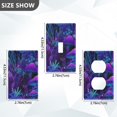 thumbnail image 7 of Yayeee Blank Wall Plate Cover 1-Gang 4.5"x2.7" Home Unused Decorative Outlet, Purple Mushrooms Pattern, 7 of 7