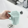 thumbnail image 5 of Walbest Creative Plastic Geometric Shape Mouthwash Cup, Couple Mouthwash Cup for Bathroom, 5 of 7