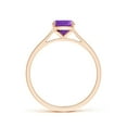 thumbnail image 2 of ANGARA Natural 1.2 Ct. Amethyst Fashion Ring in 14K Rose Gold for Women (Ring Size: 3), 2 of 9
