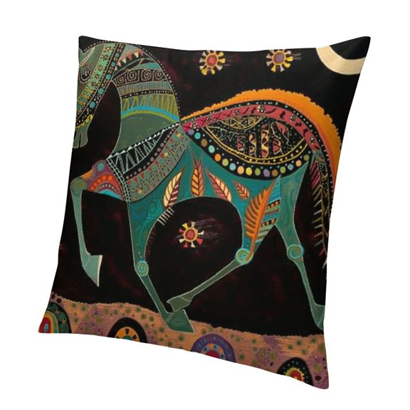 BANET American Southwest Decorative Throw Pillow Cover Case Pattern Outdoor Pillow Cases Square Standard Cushion Covers for Sofa Couch Bed Car 12x12in