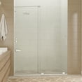 thumbnail image 4 of 76" H x 60" W Semi-Frameless Shower Door Brushed Nickel w/ Tsunami Guard, 4 of 10