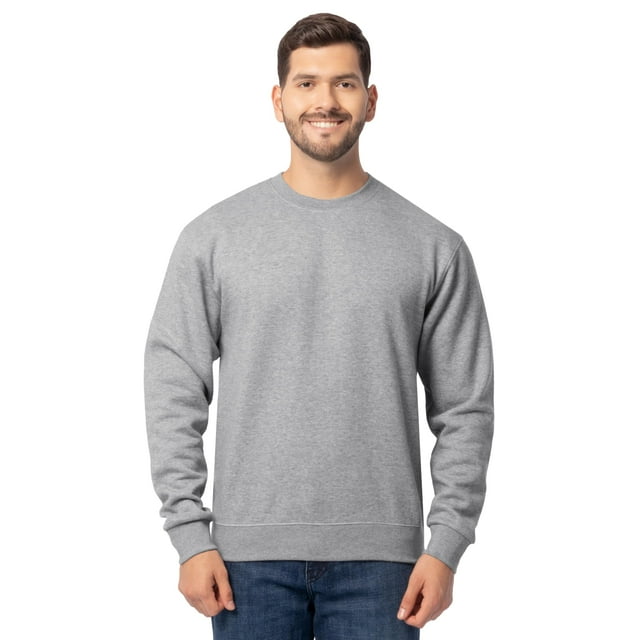 Sudadera Fruit of the Loom Eversoft Fleece para hombre, color gris 3XL