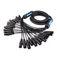thumbnail image 1 of Cable de Extensión de Audio Profesional Multimedia de 12 Canales, XLR, de 3 Pines, Macho A Hembra, de Snake Cable, de 3 Metros, 1 of 6