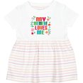 thumbnail image 3 of Inktastic My Memere Loves Me Girls Girls Baby Dress, 3 of 5