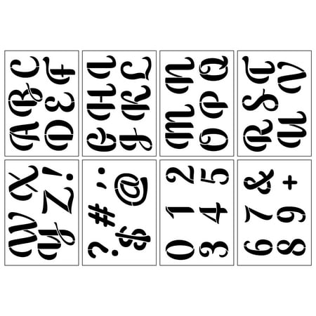 UPC: 0195158804508 | 2.7  Wedding Alphabet Font Stencils by Craft Smart®