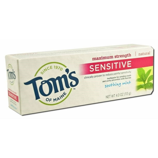 Tom's of Maine Sensitive Maximum Strength Natural Toothpas te, Soothing